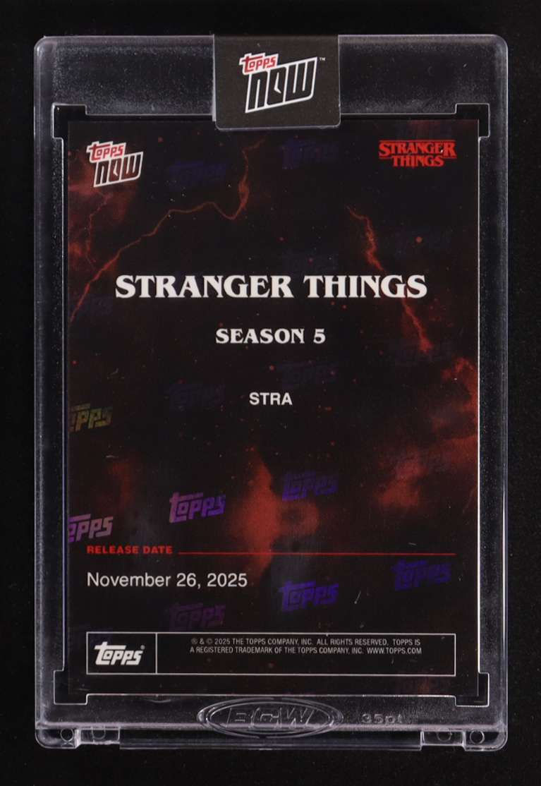 Stranger Things 2025 Topps Now Netflix #STRA at PristineAuction.com Stranger Things 2025 Topps Now Netflix #STRA at PristineAuction.com