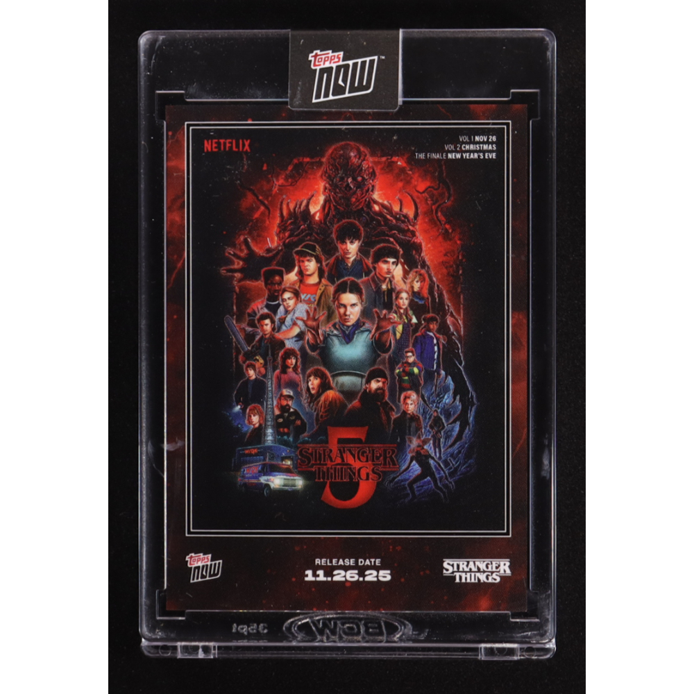 Stranger Things 2025 Topps Now Netflix #STRA at PristineAuction.com