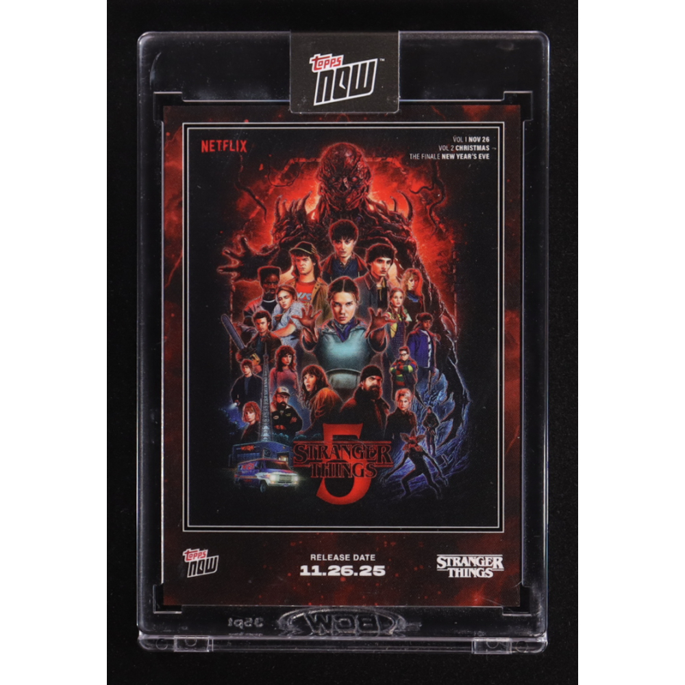 Stranger Things 2025 Topps Now Netflix #STRA at PristineAuction.com