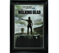 Norman Reedus Signed "The Walking Dead" Custom Framed Poster (Radtke) at PristineAuction.com