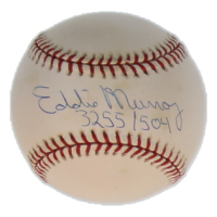 Eddie Murray Signed OAL Baseball Inscribed "3255/504" (JSA) at PristineAuction.com