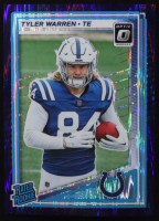 Tyler Warren 2025 Donruss Optic Purple Shock #234 RR RC at PristineAuction.com