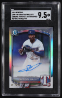 Sebastian Walcott 2025 Bowman Chrome Prospect Autographs Refractors #CPASW #411/499 (SGC 9.5) at PristineAuction.com