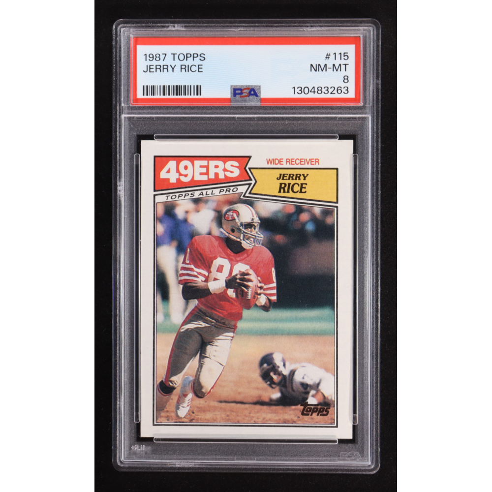 Jerry Rice 1987 Topps #21 (PSA 8) at PristineAuction.com