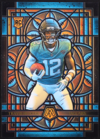 Travis Hunter 2025 Panini Mosaic Stained Glass Oversized #12 RC at PristineAuction.com