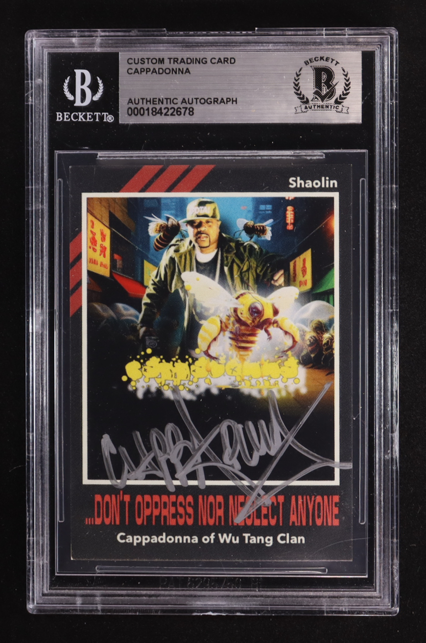 Cappadonna Signed Custom Trading Card #/50 (BGS) at PristineAuction.com Cappadonna Signed Custom Trading Card #/50 (BGS) at PristineAuction.com