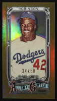 Jackie Robinson 2025 Topps Allen and Ginter Chrome Mini Gold Refractors #31 #34/50 at PristineAuction.com