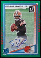Shedeur Sanders 2025 Donruss Rated Rookies Autographs Green #306 RR RC at PristineAuction.com