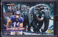 Cam Skattebo 2025 Wild Card Alumination Dino-Might Pro-Look Painted Mammoth Mosaic #DMPMM206a-CS #1/1 RC at PristineAuction.com