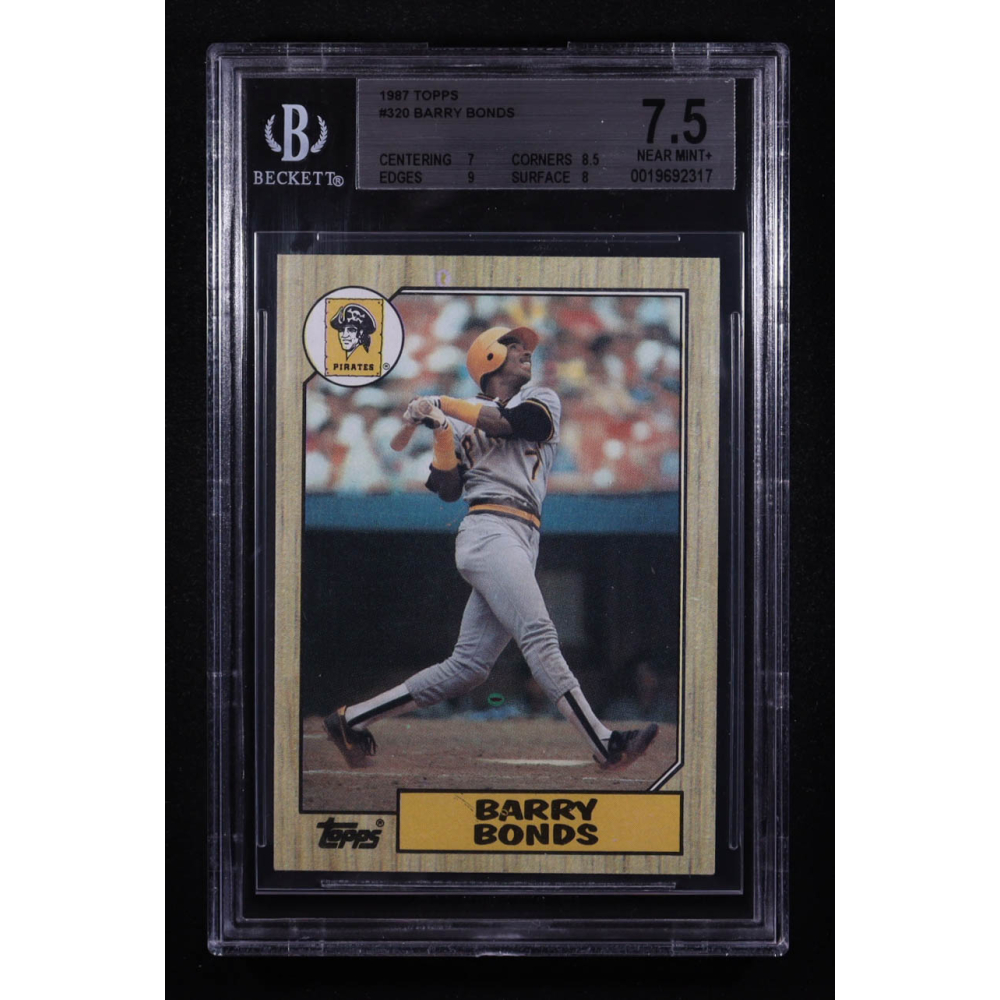 Barry Bonds 1987 Topps #320 RC (Beckett 7.5) at PristineAuction.com