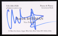 Christian Bale Signed "American Psycho" Business Card (JSA) at PristineAuction.com