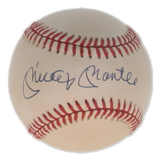 Mickey Mantle Signed OAL Baseball (Beckett) at PristineAuction.com Mickey Mantle Signed OAL Baseball (Beckett) at PristineAuction.com