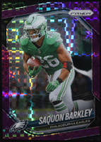 Saquon Barkley 2025 Panini Prizm Prizms Purple Power #298 #13/49 at PristineAuction.com