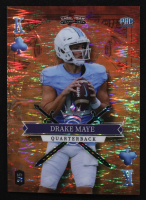 Drake Maye 2023 Wild Card 5 Card Draw Stacked Deck King of Clubs Gold Shock #DM RC #3/5 at PristineAuction.com