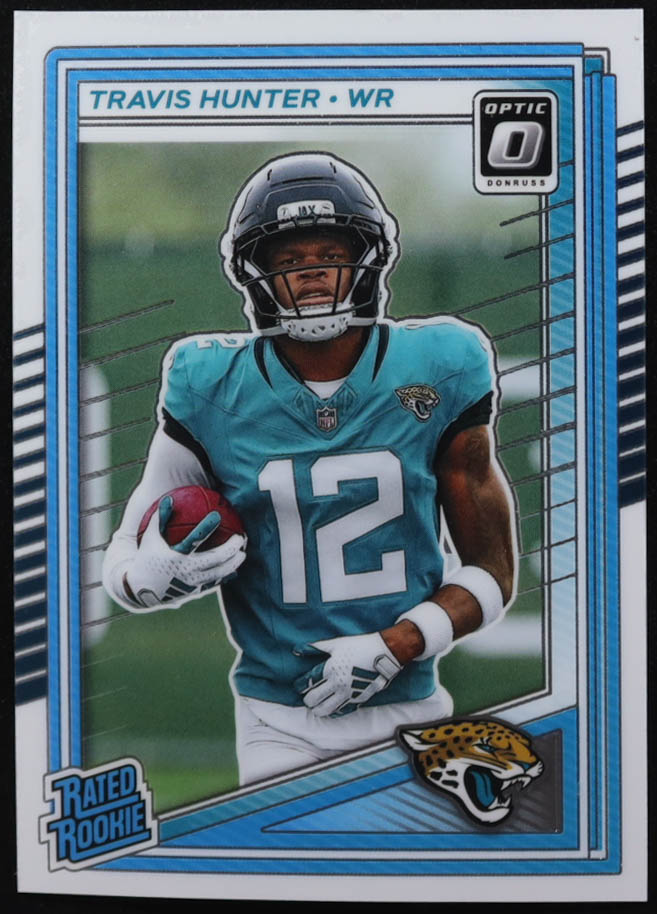 Travis Hunter 2025 Donruss Optic #201 RR RC at PristineAuction.com Travis Hunter 2025 Donruss Optic #201 RR RC at PristineAuction.com