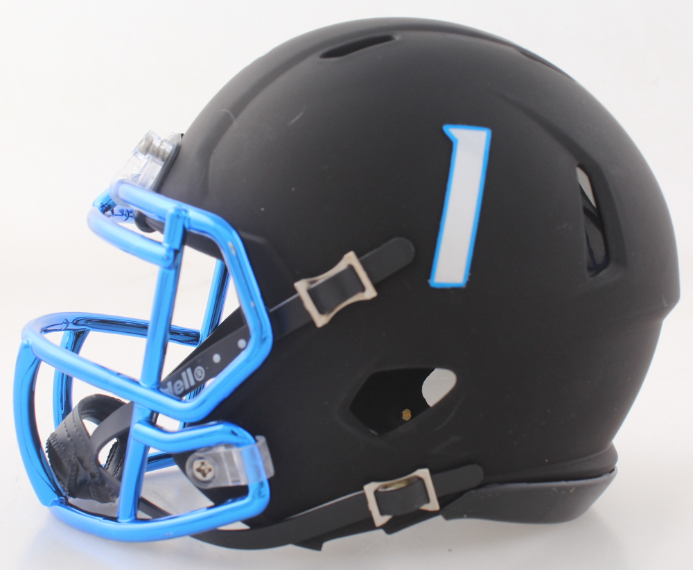 Ashton Jeanty Signed Boise State Broncos Speed Mini Helmet (Beckett) at PristineAuction.com Ashton Jeanty Signed Boise State Broncos Speed Mini Helmet (Beckett) at PristineAuction.com