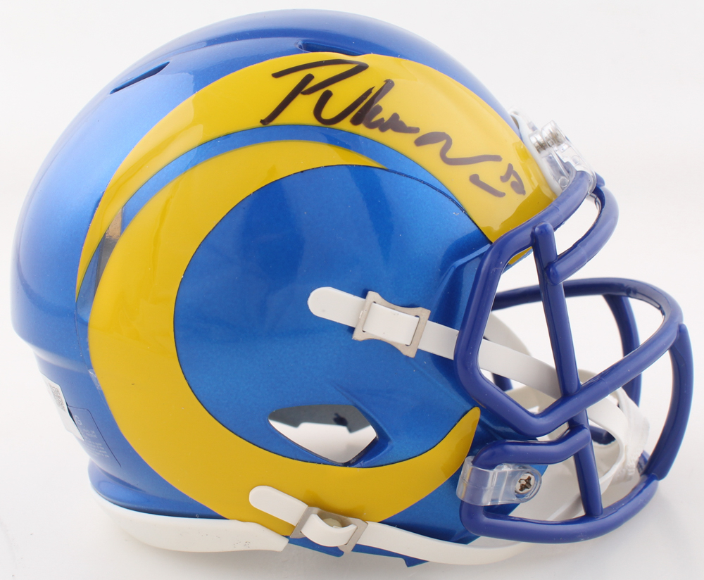 Puka Nacua Signed Rams Speed Mini Helmet (Fanatics) at PristineAuction.com Puka Nacua Signed Rams Speed Mini Helmet (Fanatics) at PristineAuction.com
