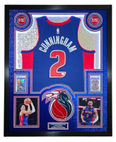 Cade Cunningham Signed Pistons Custom Framed Nike Jersey Inscribed "2021 #1 Pick" with LED Display & (2) PSA 10 Graded Rookie Cards (Fanatics) at PristineAuction.com