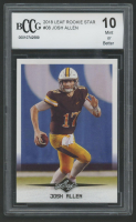 Josh Allen 2018 Leaf Rookie Star #08 RC (BCCG 10) at PristineAuction.com