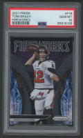 Tom Brady 2021 Panini Prizm Fireworks #16 (PSA 10) at PristineAuction.com