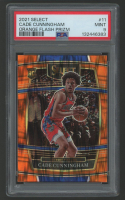 Cade Cunningham 2021-22 Select Prizms Orange Flash #11 RC (PSA 9) at PristineAuction.com