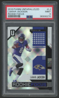 Lamar Jackson 2018 Panini Unparalleled Rookie Focus #4 (PSA 9) at PristineAuction.com