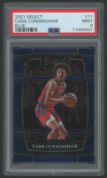 Cade Cunningham 2021-22 Select Blue #11 RC (PSA 9) at PristineAuction.com
