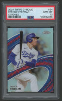 Freddie Freeman 2024 Topps Chrome Strokes #S4 (PSA 10) at PristineAuction.com