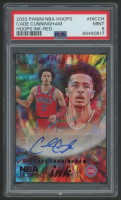 Cade Cunningham 2022-23 Hoops Hoops Ink Red #1 #13/25 (PSA 9) at PristineAuction.com