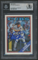 Ryne Sandberg Signed 1988 Topps #10 (BGS) at PristineAuction.com