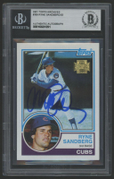 Ryne Sandberg Signed 2001 Topps Archives #308 (BGS) at PristineAuction.com