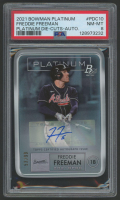 Freddie Freeman 2021 Bowman Platinum Die Cuts Autograph #PDC10 #53/99 (PSA 8) at PristineAuction.com
