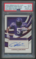 LaDainian Tomlinson 2022 Immaculate Collegiate All Time Greats Signature Ruby #LTO #11/25 (PSA 8 | Auto 10) at PristineAuction.com