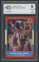 Kareem Abdul-Jabbar 1986-87 Fleer #1 (BCCG 9) at PristineAuction.com