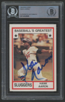 Hank Aaron Signed 1992 TCMA Greatest Sluggers #NN (BGS) at PristineAuction.com