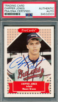 Chipper Jones Signed 1991 Pro Cards #190 (PSA) at PristineAuction.com