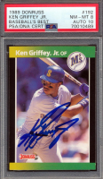 Ken Griffey Jr. Signed 1989 Donruss Baseball's Best #192 (PSA 8 | Autograph Graded 10) at PristineAuction.com
