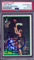 Larry Bird Signed 1981 Topps Super Action #101 (PSA) at PristineAuction.com