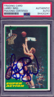 Larry Bird Signed 1981 Topps Super Action #101 (PSA) at PristineAuction.com
