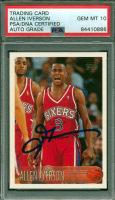 Allen Iverson Signed 1996-97 Topps #171 RC (PSA | Autograph Graded 10) at PristineAuction.com