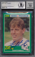 Troy Aikman Signed 1989 Score #270 RC (BGS | Autograph Graded 10) at PristineAuction.com