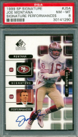 Joe Montana 1999 SP Signature Montana Signature Performances #J5A (PSA 8) at PristineAuction.com