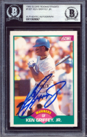 Ken Griffey Jr. Signed 1989 Score Rookie/Traded #100T RC (BGS) at PristineAuction.com