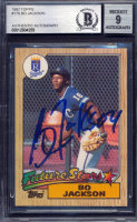 Bo Jackson Signed 1987 Topps #170 RC (BGS | Autograph Graded 9) at PristineAuction.com