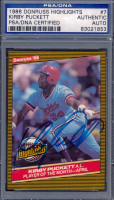 Kirby Puckett Signed 1986 Donruss Highlights #7 (PSA) at PristineAuction.com