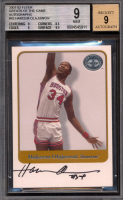 Hakeem Olajuwon 2001-02 Fleer Greats of the Game Autographs #45 (BGS 9 | Auto 9) at PristineAuction.com