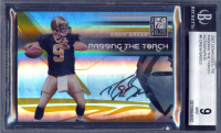Drew Brees 2007 Donruss Elite Passing the Torch Autographs #8 #14/99 (BGS | Autograph Graded 10) at PristineAuction.com