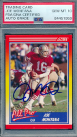 Joe Montana Signed 1990 Score #582 AP (PSA | Autograph Graded 10) at PristineAuction.com