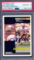 Joe Montana Signed 1991 Pinnacle #66 (PSA | Autograph Graded 10) at PristineAuction.com