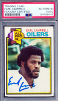 Earl Campbell Signed 1979 Topps #390 RC (PSA) at PristineAuction.com